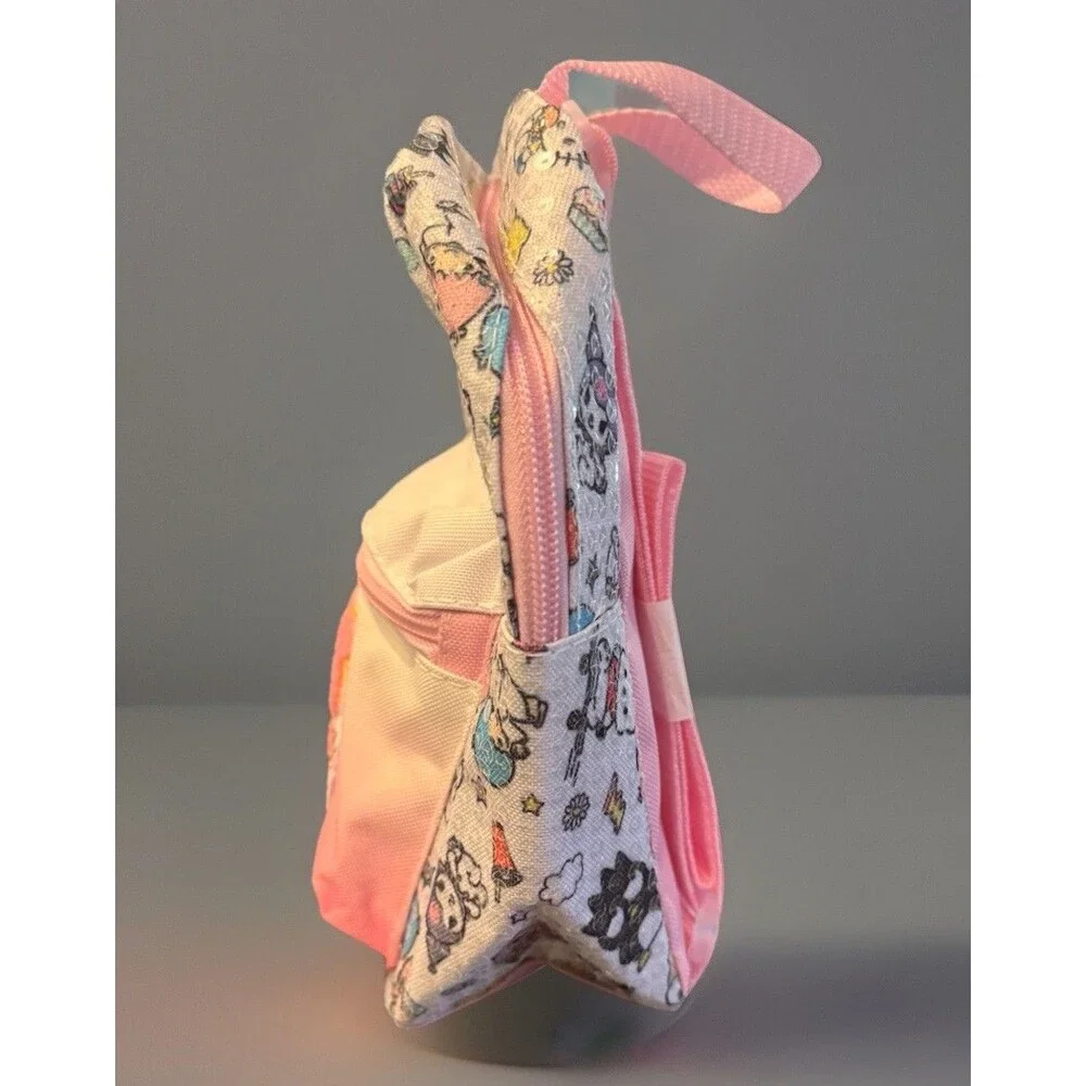 Hello Kitty and Friends Girls Mini 9”Backpack Pink Clear Sparkle Sequins